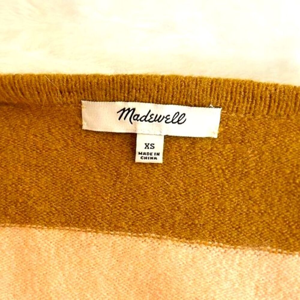 🌟 Madewell Kent Stripe Alpaca Blend Cardigan in Bengali Indigo Sz XS-M - Picture 5 of 6